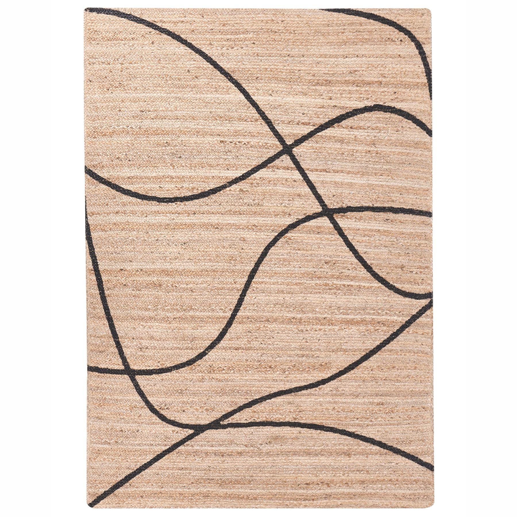 TEPPICH Beige 160/230 cm Jute Ghota - Beige, Textil (160/230cm) - Beliani