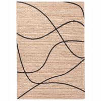 TEPPICH Beige 160/230 cm Jute Ghota - Beige, Textil (160/230cm) - Beliani