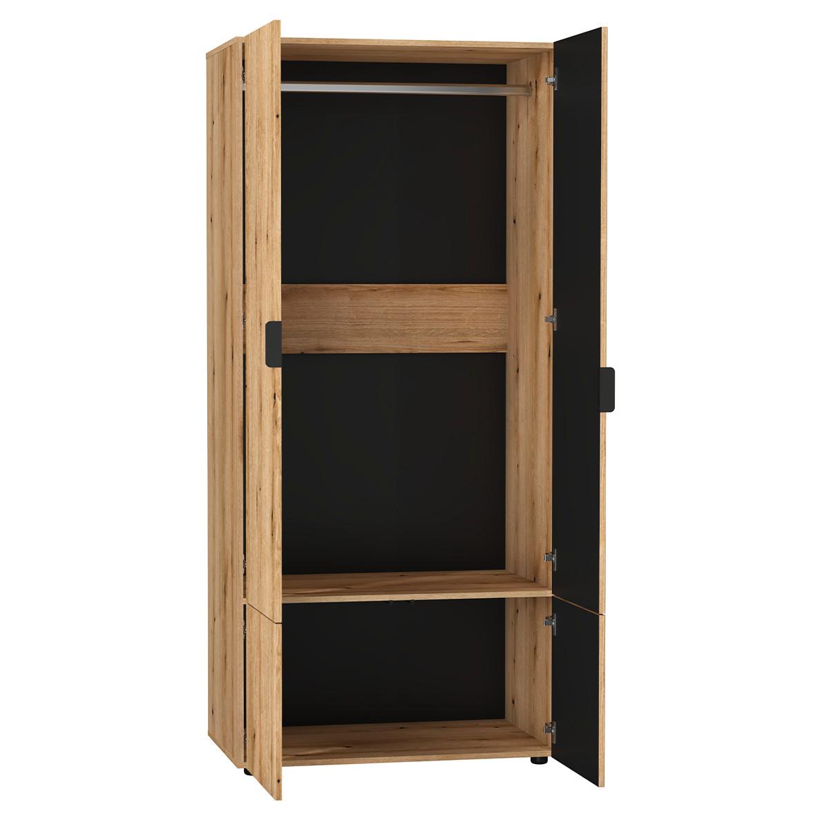 SCHRANK 4 Türen Soly Holz - Braun, Holzwerkstoff (90.4/198.5/56.1cm) - Petits-meubles