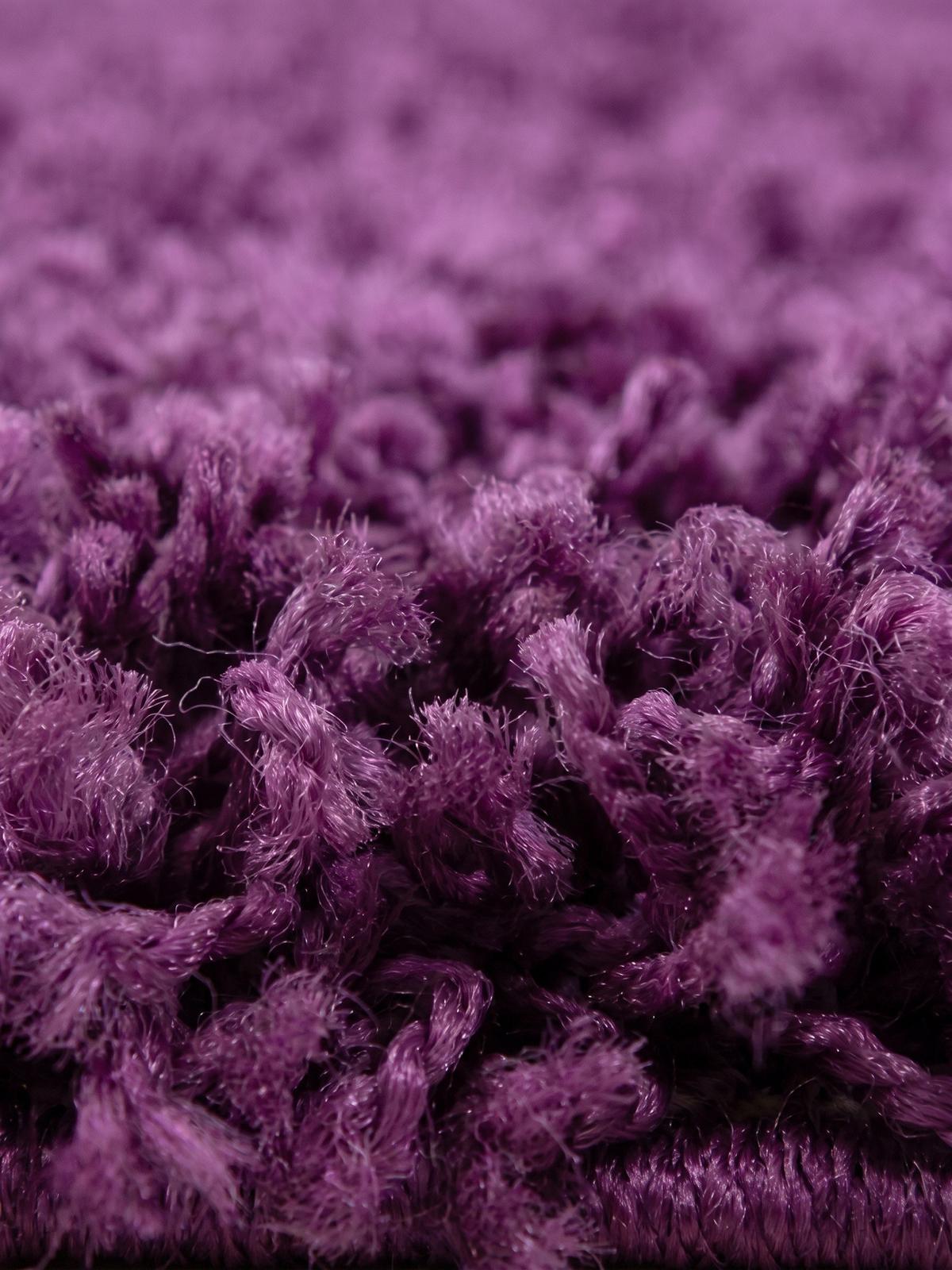 HOCHFLORTEPPICH RHEIN, einfarbig, aus Polypropylen, Violett, 100 x 200 cm - Lila, Textil (200/100cm) - KADIMA DESIGN