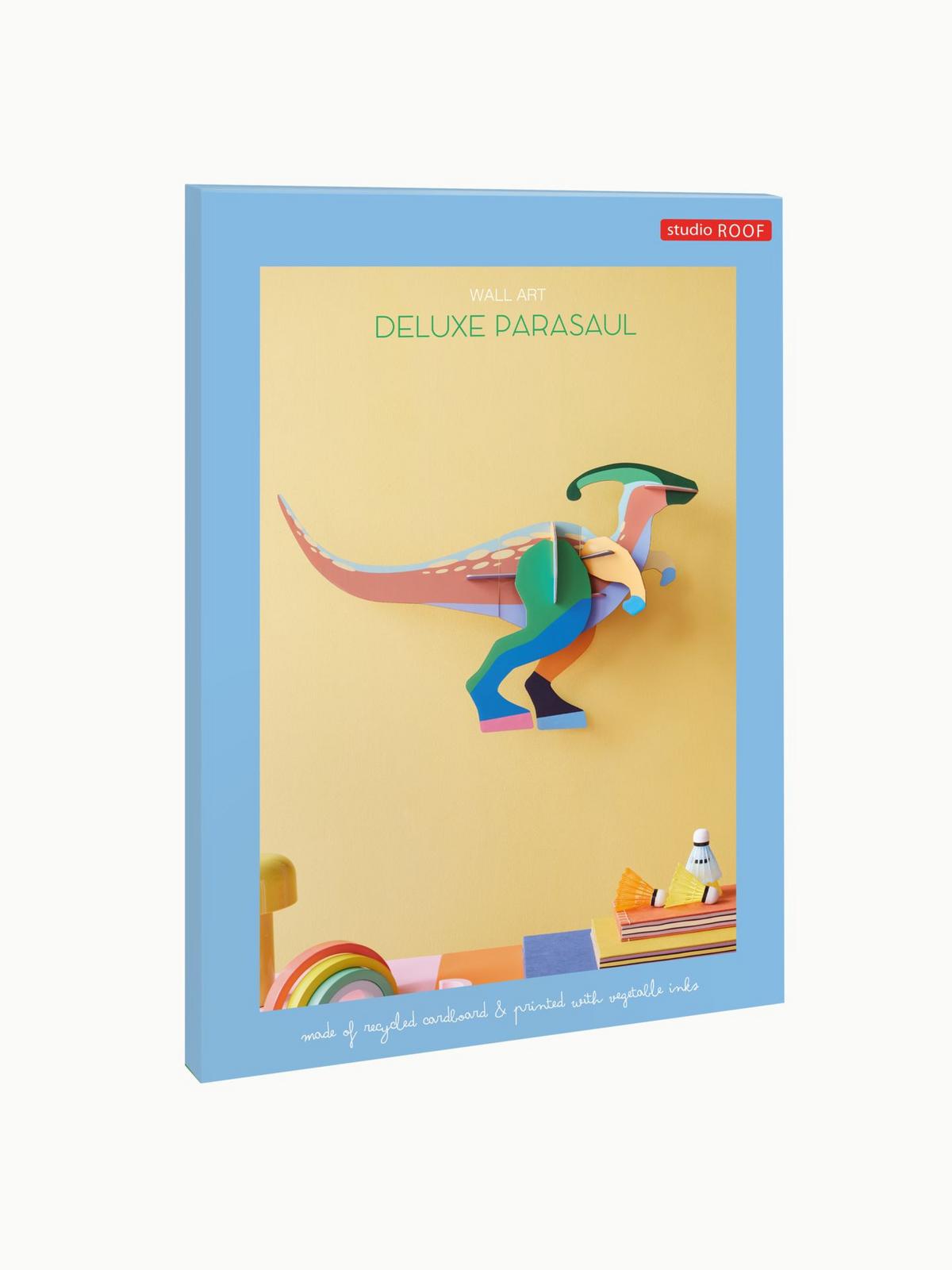 WANDDEKO Mutiger Dino 17.3/49.2 cm - Multicolor, Wellpappe (17.3/49.2/80cm) - Studio Roof