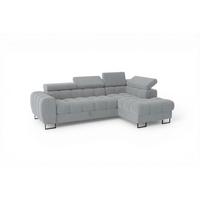 ECKSOFA Bastien Mit Schlaffunktion - Grau, Holzwerkstoff/Textil (260/170cm) - Fun Möbel