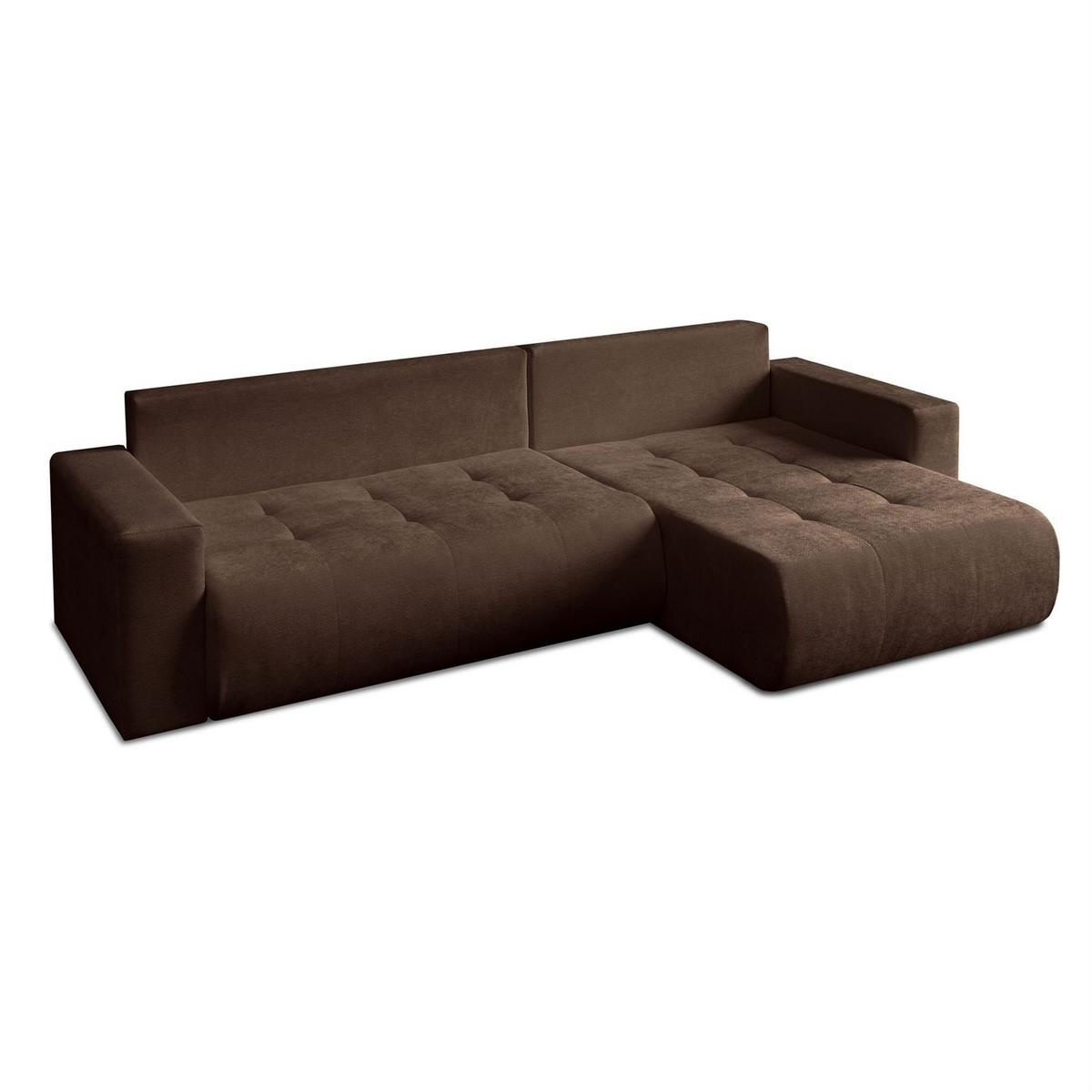 ECKSOFA CLOUD II XL mit Schlaffunktion Vibe 26 - Braun, Textil (280/152cm) - Lookway