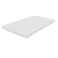 KALTSCHAUM-TOPPER 120x200 - Premium 10 cm Höhe - H2 - extra komfortabel - waschbar und für Allergiker geeignet - Weiß, Textil (120/200cm) - Mister Sandman