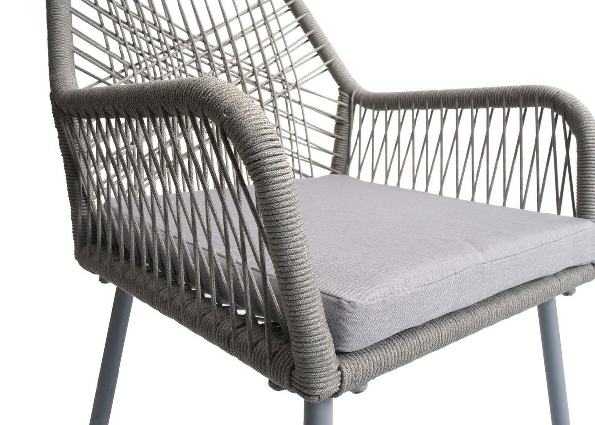 GARTENSTUHL Grau - Grau, Textil (54/81/62cm) - MCW