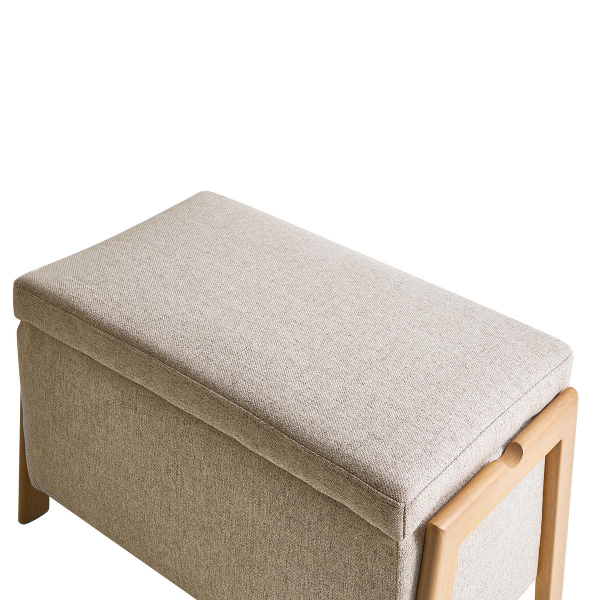SITZBANK Braun Edland - Hellbraun, Textil (75/44/43cm) - Beliani