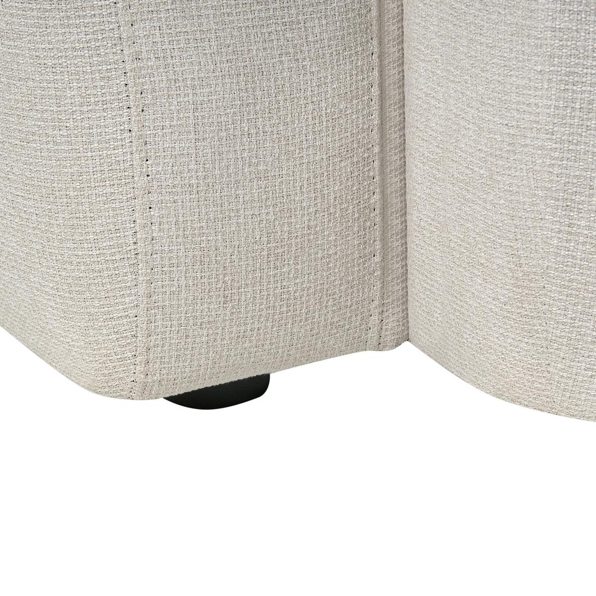 3-SITZER-SOFA Stoff Hellbeige Afoss - Beige, Textil (195/71/94cm) - Beliani