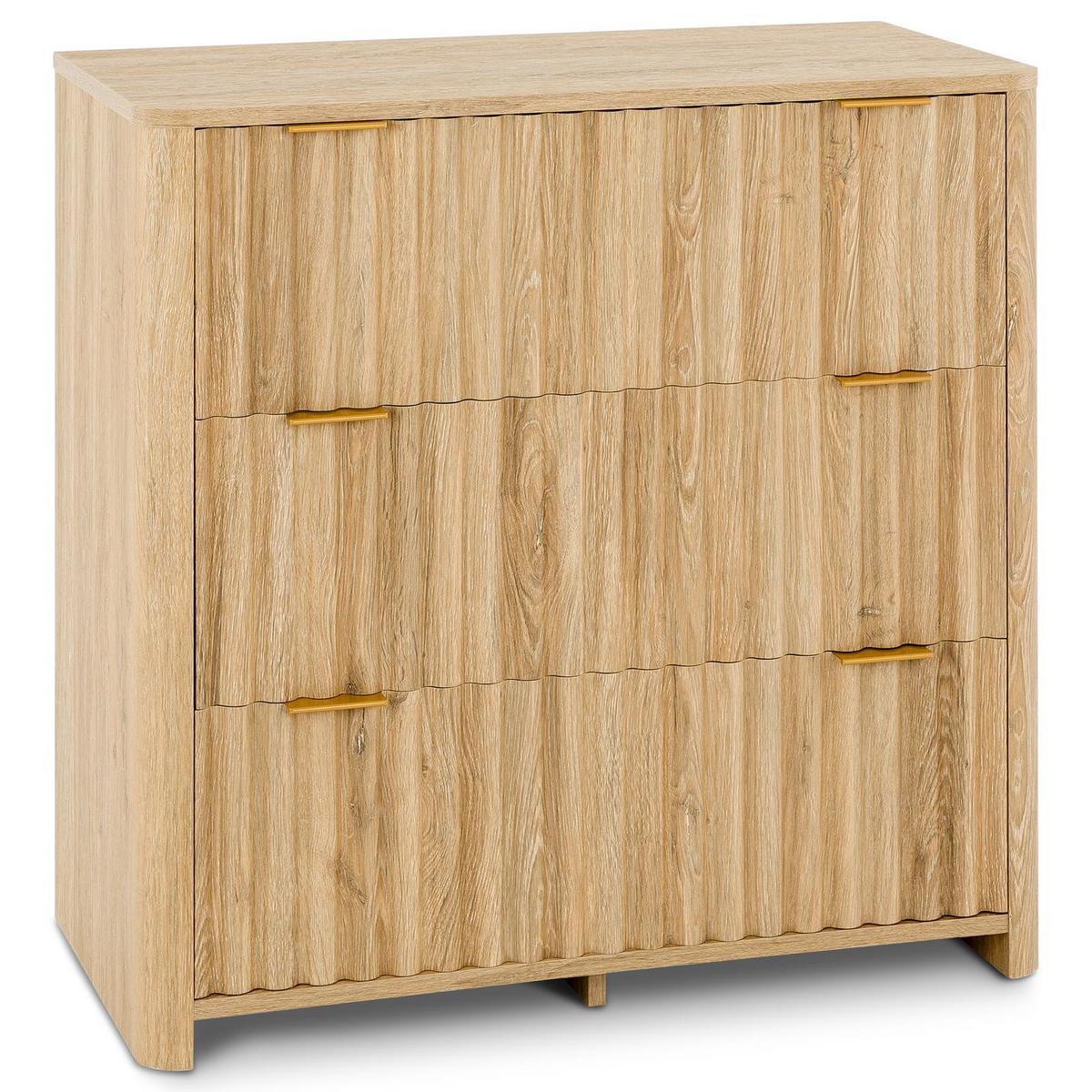 KOMMODE ELLA Eiche - Eichefarben, Holzwerkstoff (78/77/39cm) - IDIMEX