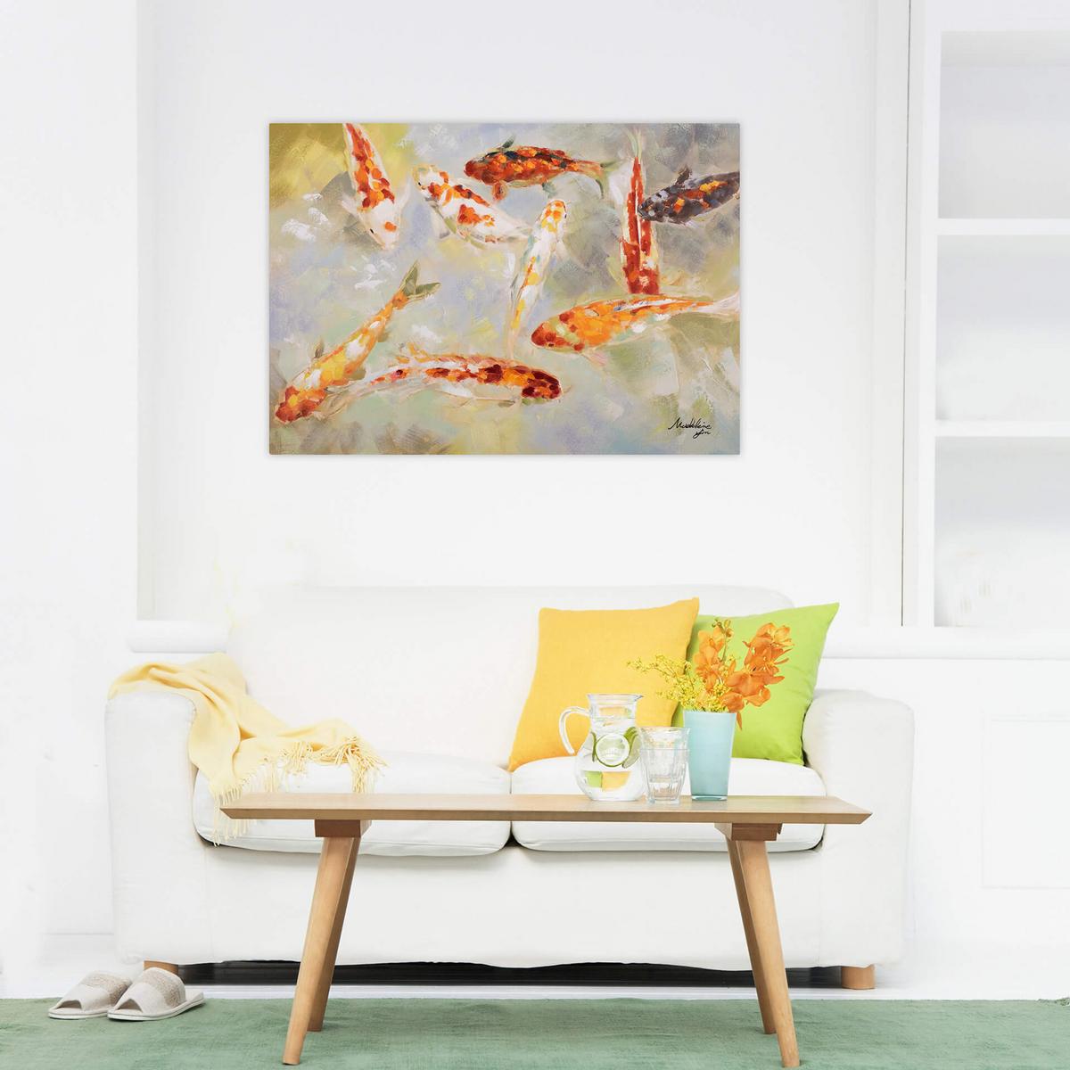 ACRYLBILD HANDGEMALT 100/70 cm - Multicolor, Holz/Textil (100/70cm) - KUNSTLOFT