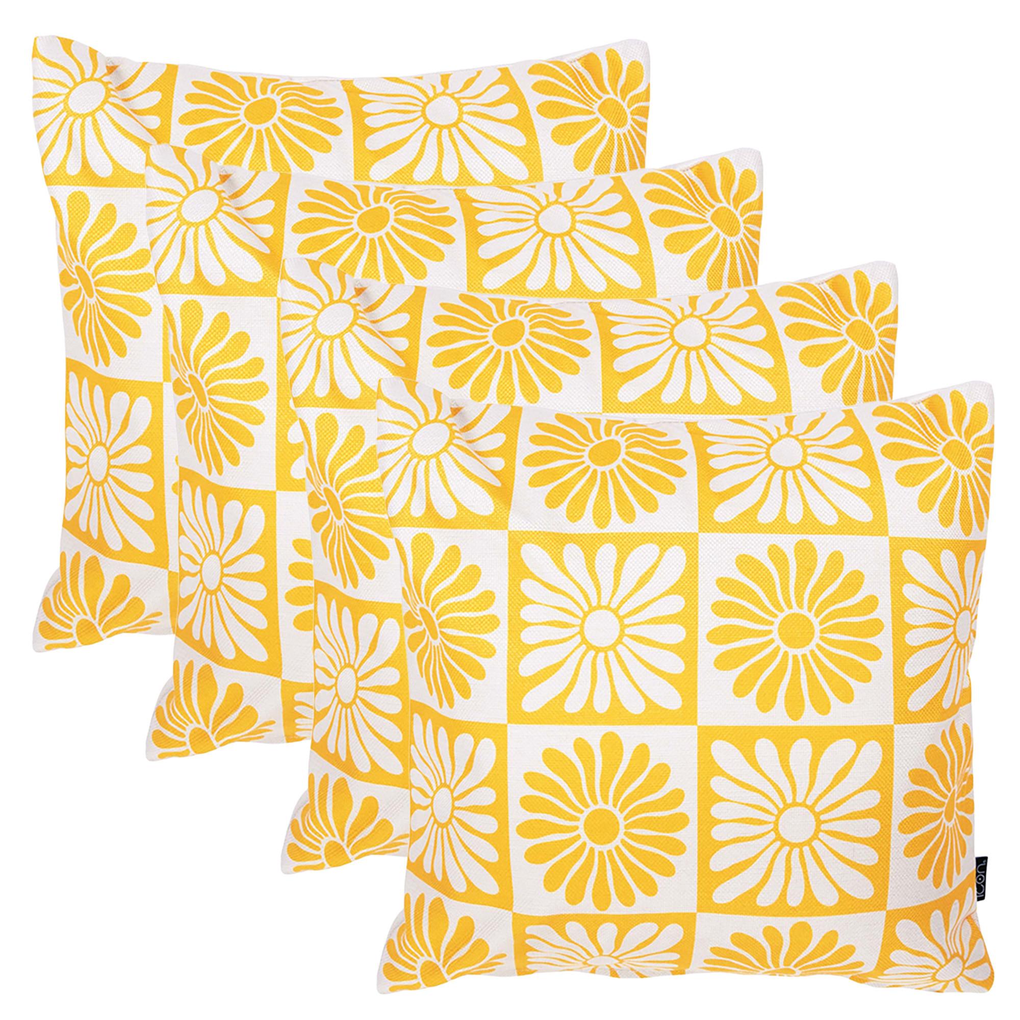 OUTDOORKISSEN 4er Set - Gelb, Textil (43/43cm) - icon