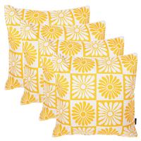 OUTDOORKISSEN 4er Set - Gelb, Textil (43/43cm) - icon