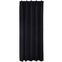 VORHANG BOSTON DARK HxB 175x140 cm Schwarz - Schwarz, Textil (140/175cm) - Gardinenbox