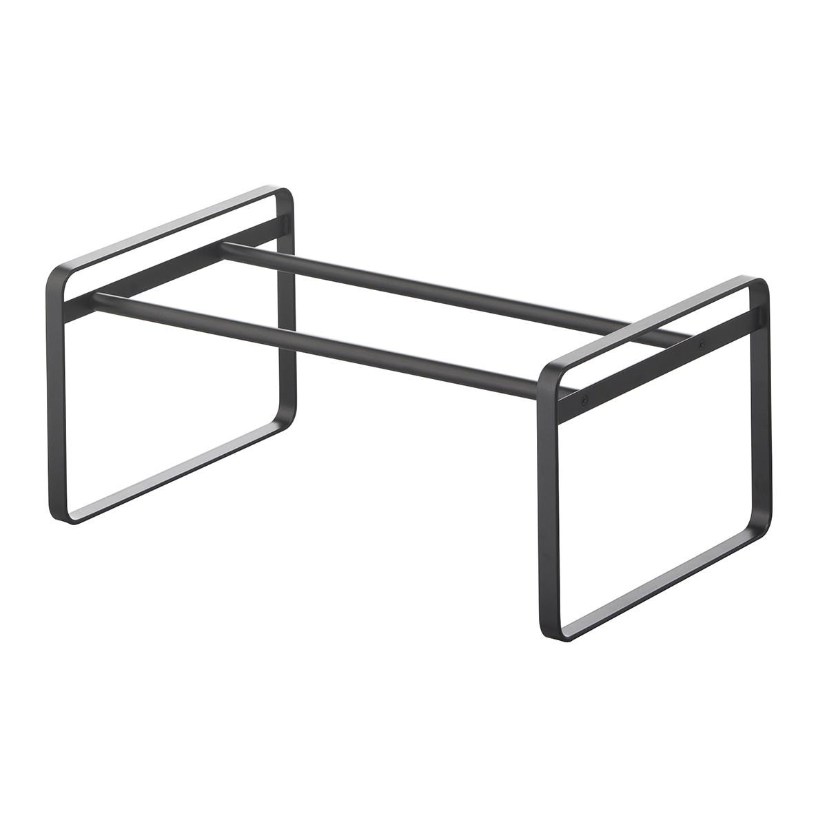 AUSZIEHBARES Schuhregal Schwarz 1 Ebene - L41 cm - Schwarz, Metall (25/17.5/41cm) - Yamazaki