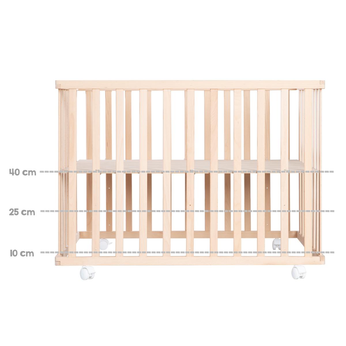 LAUFGITTER 100x100 Little Stars - Naturfarben, Holzwerkstoff (100/72.5/100cm) - Roba