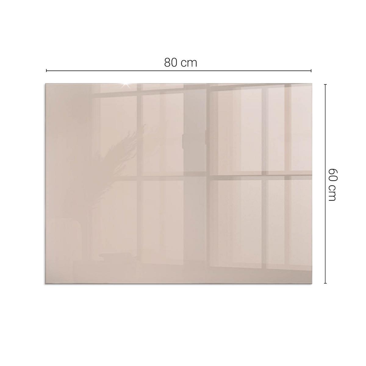 GLASPLATTE für Kamin 80x60 cm - Orange, Glas (80/60/0.4cm) - TULUP