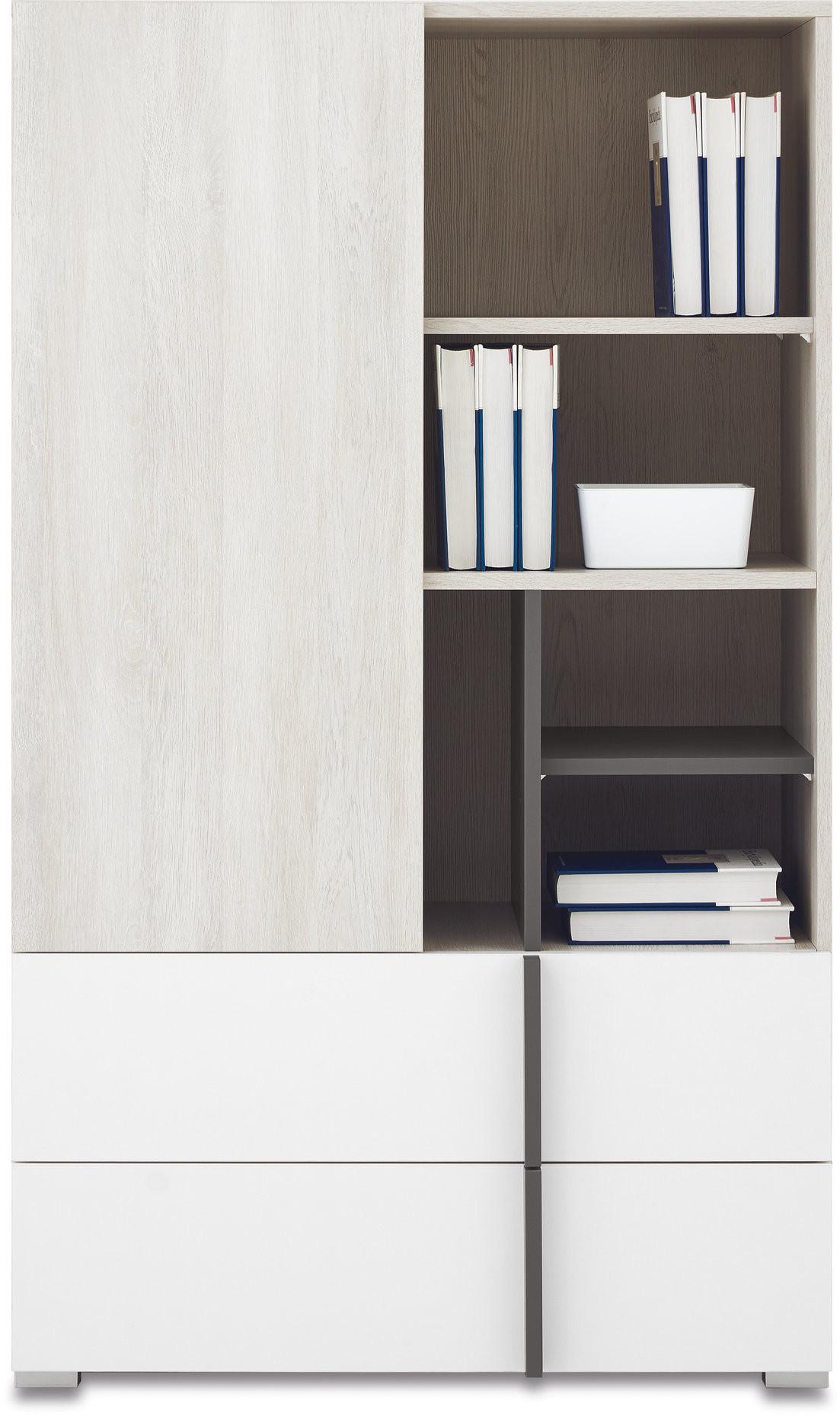 BÜCHERREGAL BERGAMO 80 / 195 / 40 cm Eichefarben - Eichefarben, Holzwerkstoff (80/195/40cm) - MASSENO