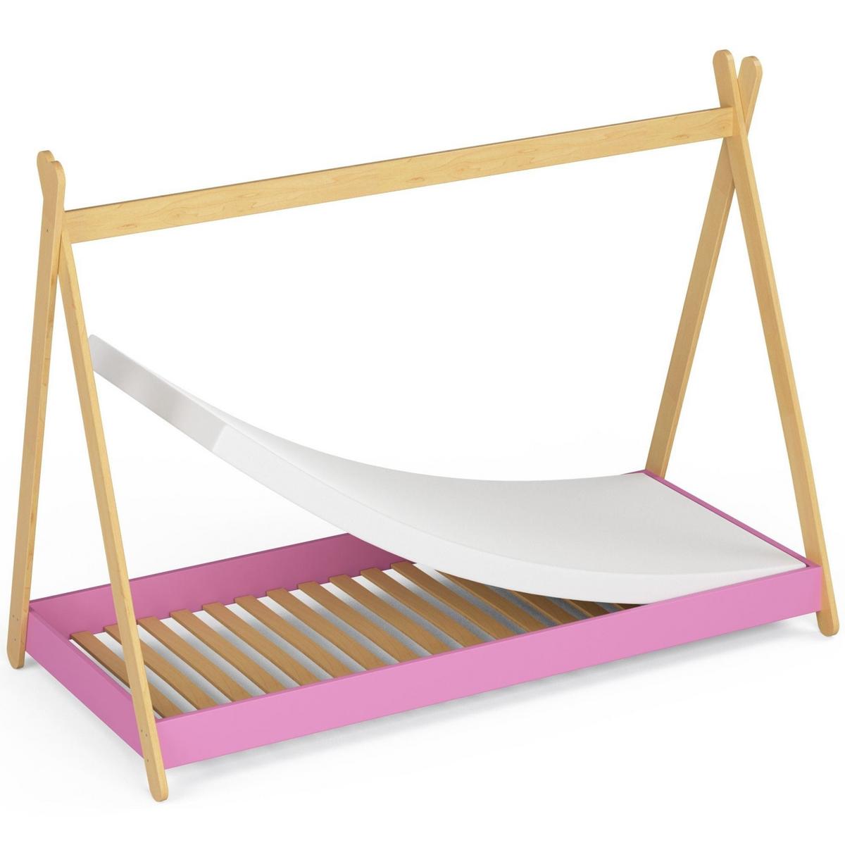 KINDERBETT Rosa 155/85/187 - Rosa, Holzwerkstoff (80/180cm) - RAUMHIRSCH FURNITURE