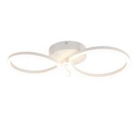 LED-DECKENLEUCHTE Malling 45/19/8 cm - Weiß, Metall (19/45/8cm) - Nettlife