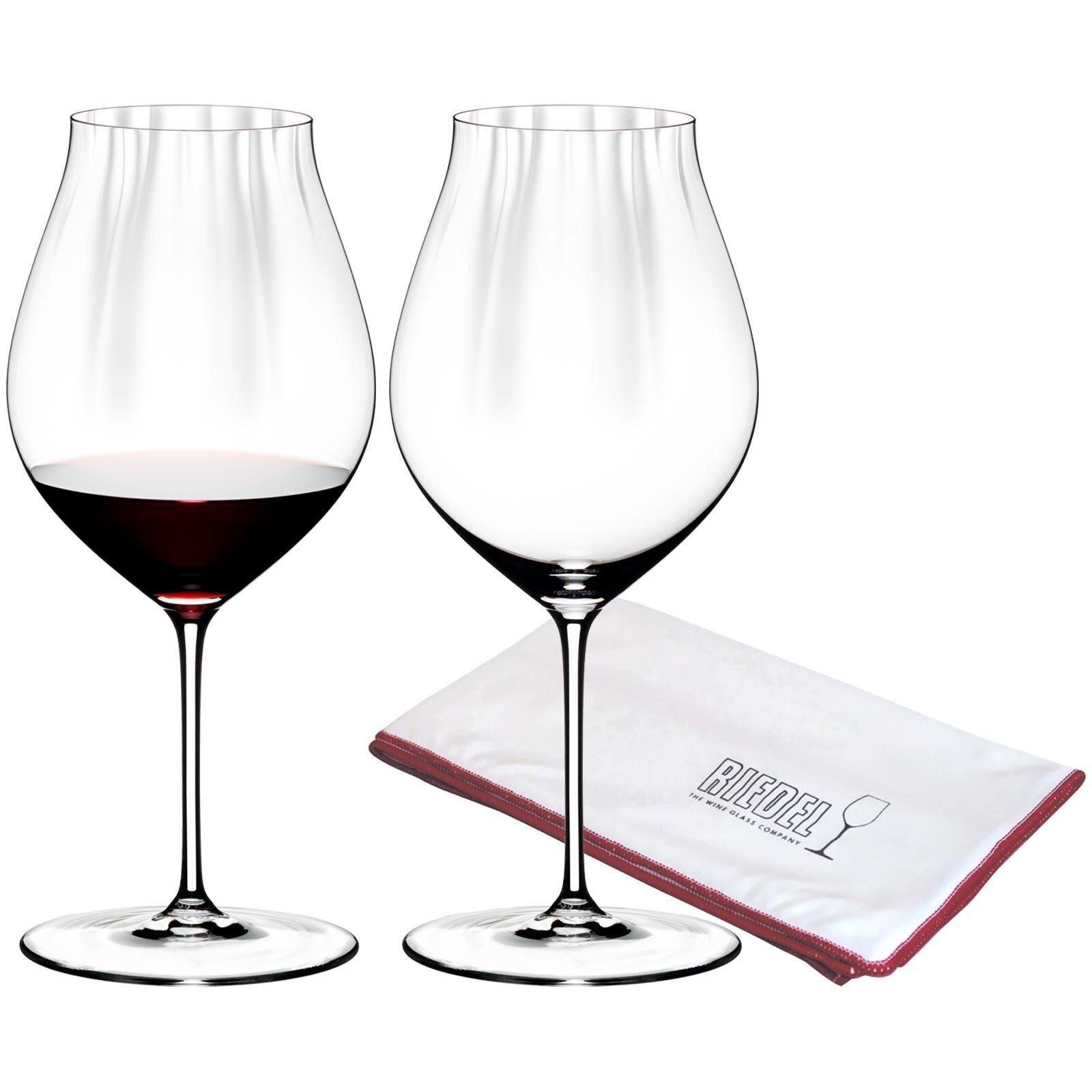 PINOT NOIR GLÄSER INKL. POLIERTUCH Performance transparent 830 ml 2er Set - Transparent, Glas (0.83L) - Riedel