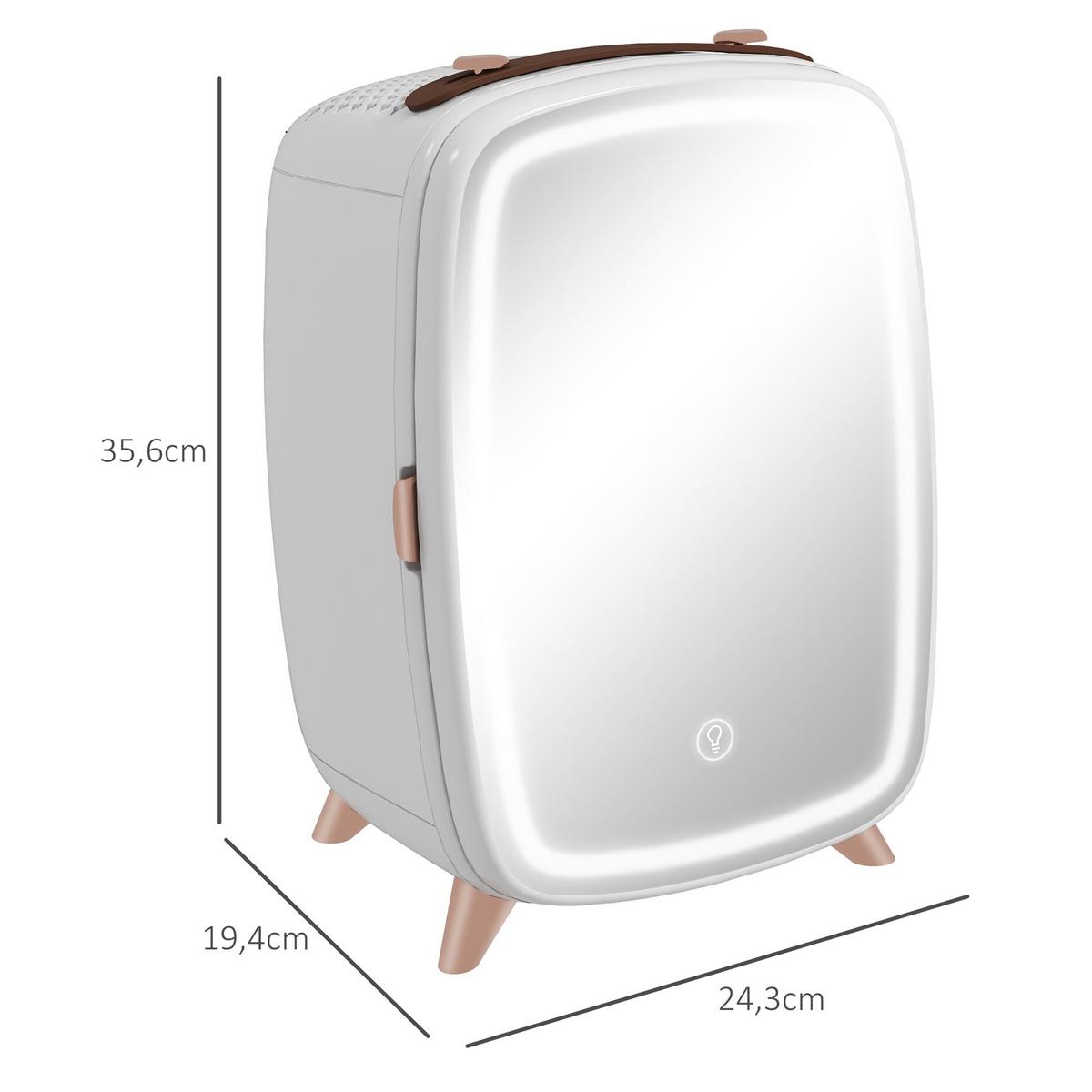MINIKÜHLSCHRANK Weiß - Weiß, Kunststoff (19.4/35.6/24.3cm) - HOMCOM