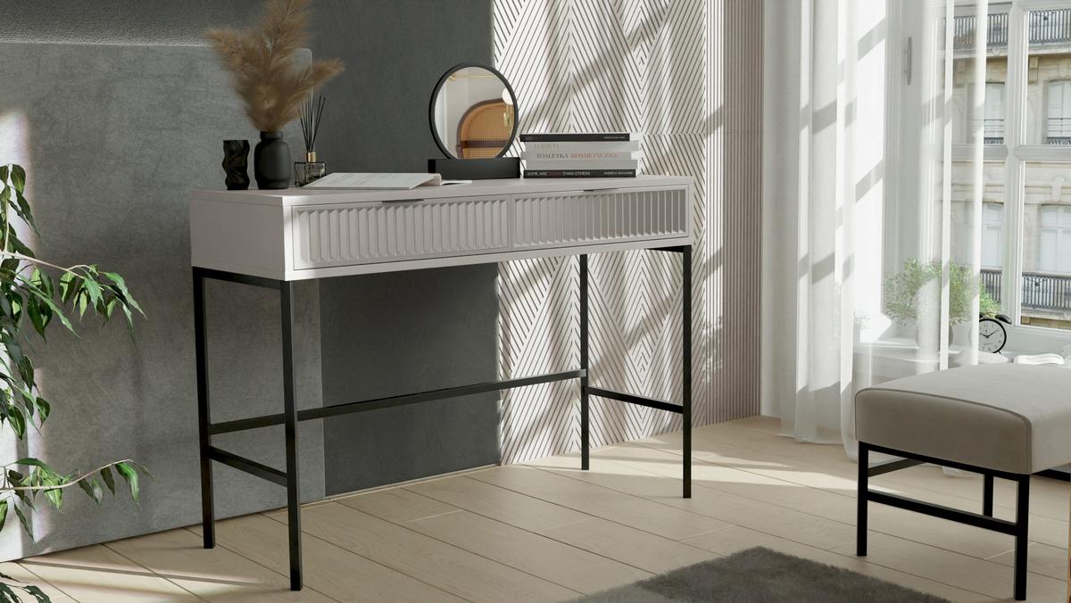 KONSOLENTISCH mit Schubladen, Beige - Beige, Holzwerkstoff (110/41/78cm) - Idohome
