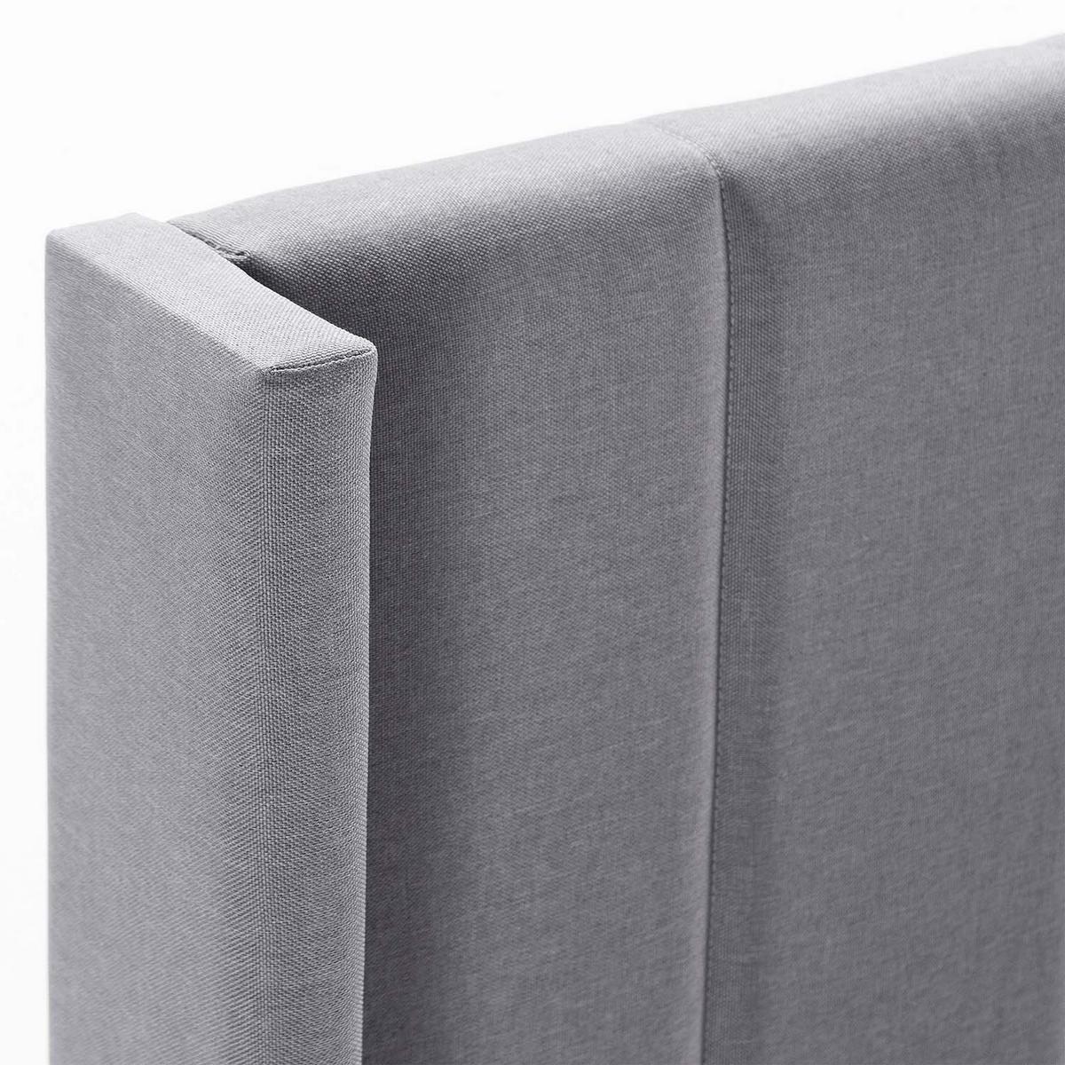 POLSTERBETT 140x190 cm Noelia, Dunkelgrau - Dunkelgrau, Textil (140/190cm) - VS Venta-stock