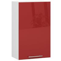 HÄNGESCHRANK Weiß, Rot Glanz 72/50/30 - Rot/Weiß, Holzwerkstoff (50/72/30cm) - RAUMHIRSCH FURNITURE