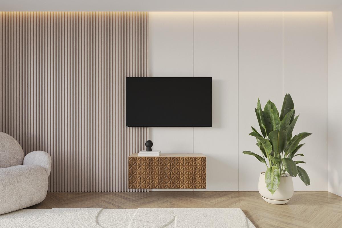 LOWBOARD VIRA-W 100x40x40 cm - Artisan / Katania - Eiche Wotan, Holzwerkstoff (100/40/40cm) - ALTDECOR