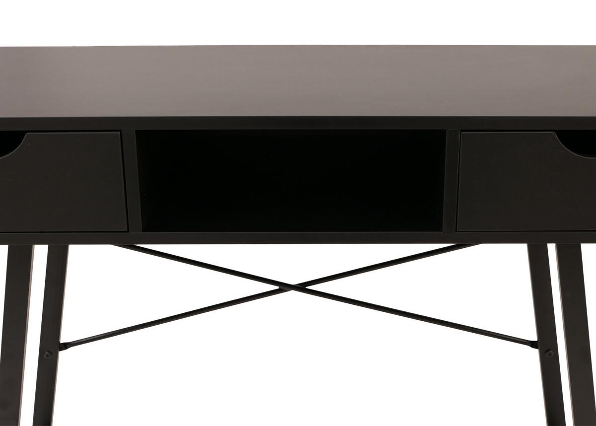 KONSOLENTISCH Schwarz - Schwarz, Holz (40/100/80cm) - MCW