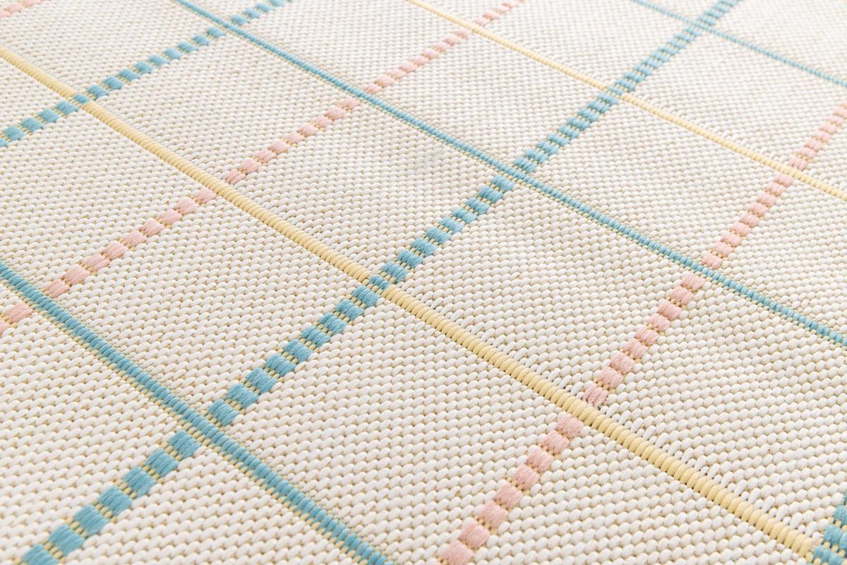 OUTDOORTEPPICH In Pastelltönen Manila 120/170 cm - Pastellblau/Pastellgrün, Textil (120/170cm) - Atticgo