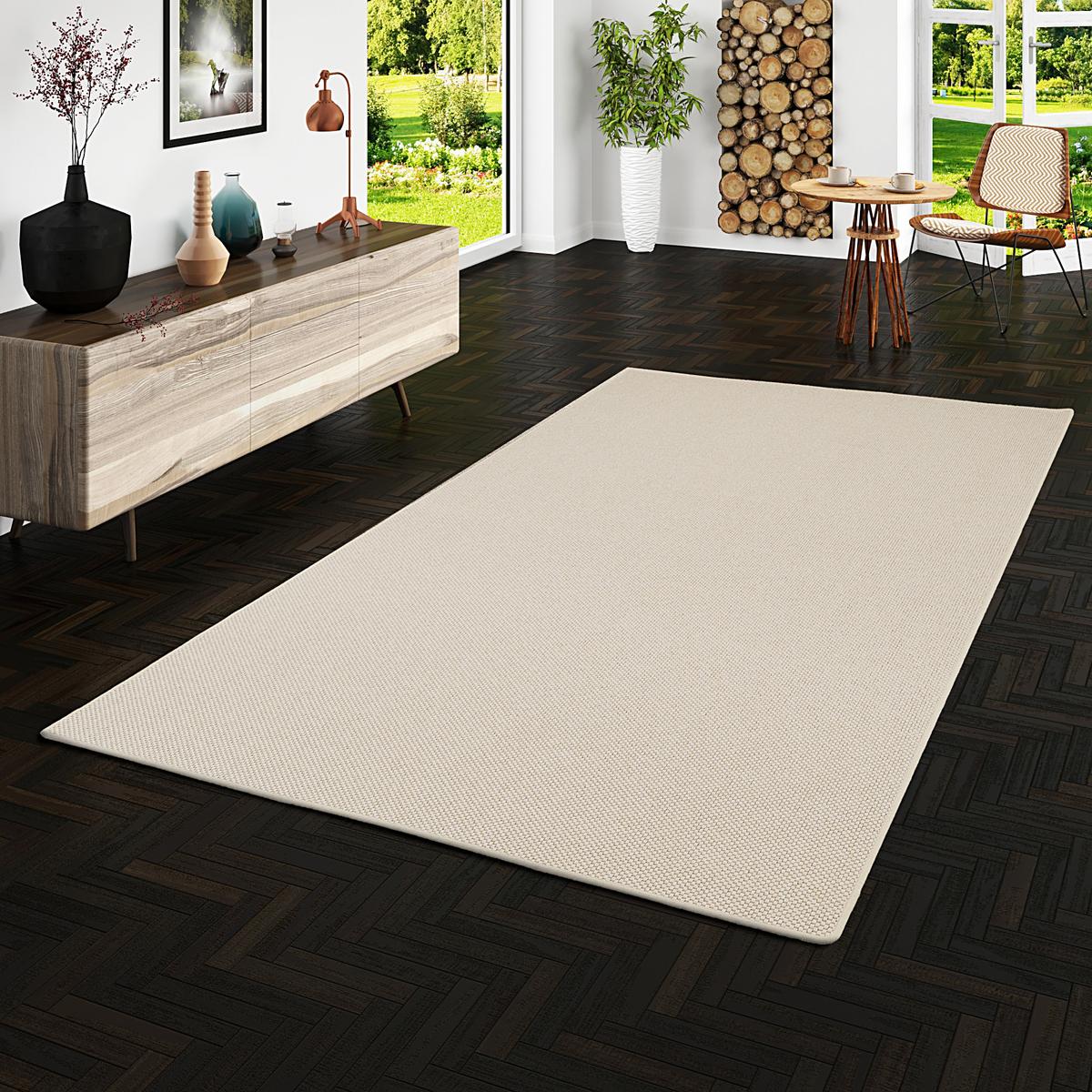 FLACHGEWEBE NATUR TEPPICH BENTZON - Sandfarben, Textil (160/160cm) - Snapstyle