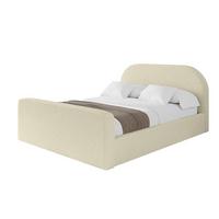 POLSTERBETT mit Bettkasten, Fußteil und Lattenrost, Boxbett ohne Matratze - TIVON-Z 180x200 Beige - Taupe, Holzwerkstoff/Textil (180/200cm) - ALTDECOR
