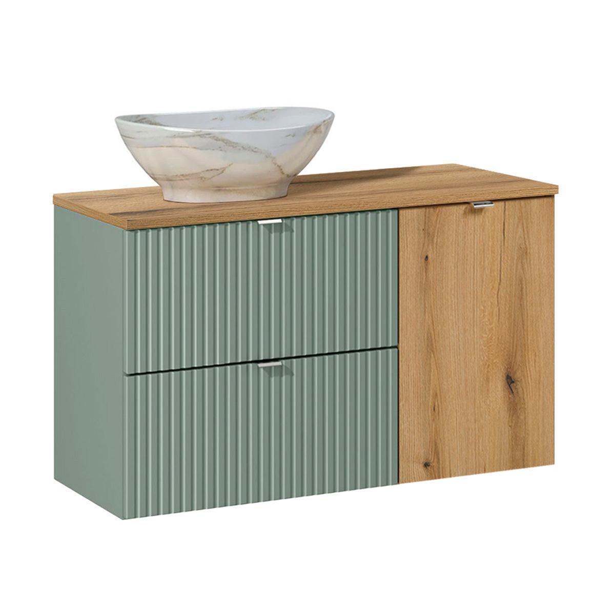 WASCHTISCH 100.4cm Jade Grün - Grün, Holzwerkstoff (100.4/59.5/40cm) - Petits-meubles
