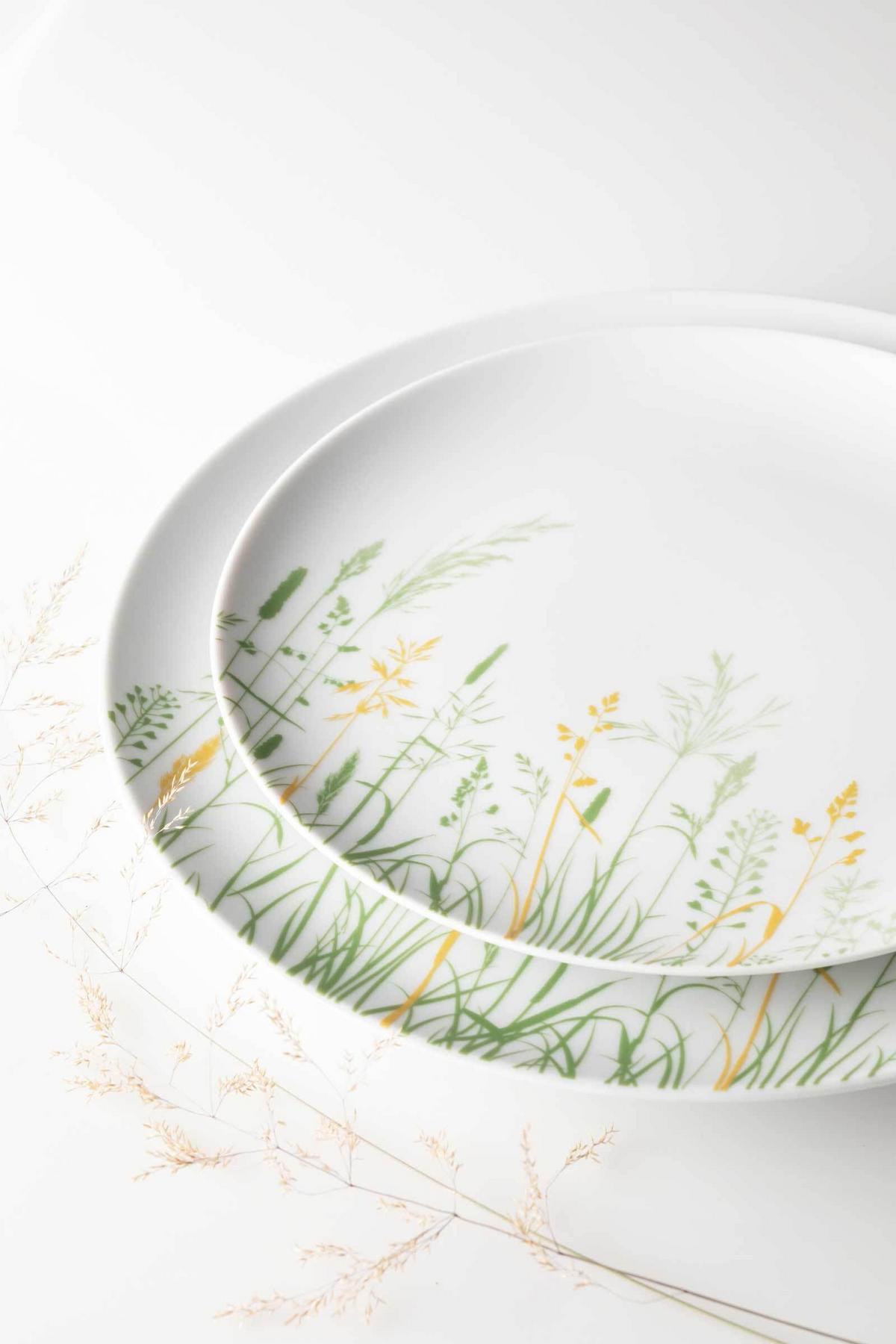 TAFELSERVICE Liberty Meadow Grasses bunt 12-tlg. - Multicolor, Keramik (32.3/23.5/32.3cm) - Seltmann Weiden