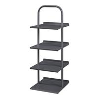 SCHUHREGAL Poytya - Anthrazit, Metall (34/96/32cm) - [en.casa]
