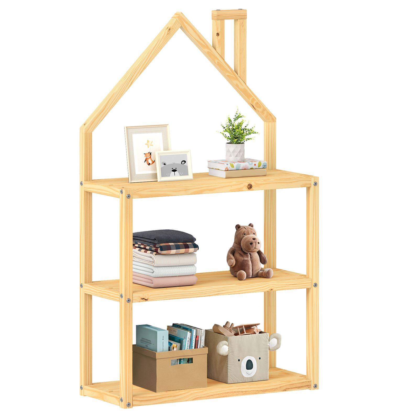 REGAL LENISE natur - Naturfarben, Holz (83/140/24cm) - IDIMEX