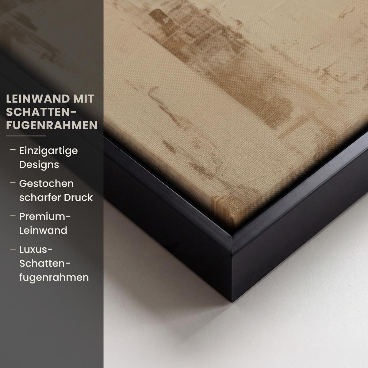 LEINWAND Bilder mit Rahmen - Frau - Gold - Abstrakt - Textur - 50x70 - Goldfarben, Textil (50/70cm) - MuchoWow