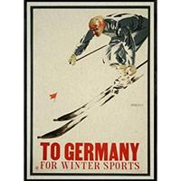 POSTER Wintersport Deutschland A4 Rahmenlos - Klar, Papier (29.7/5/21cm) - Nacnic