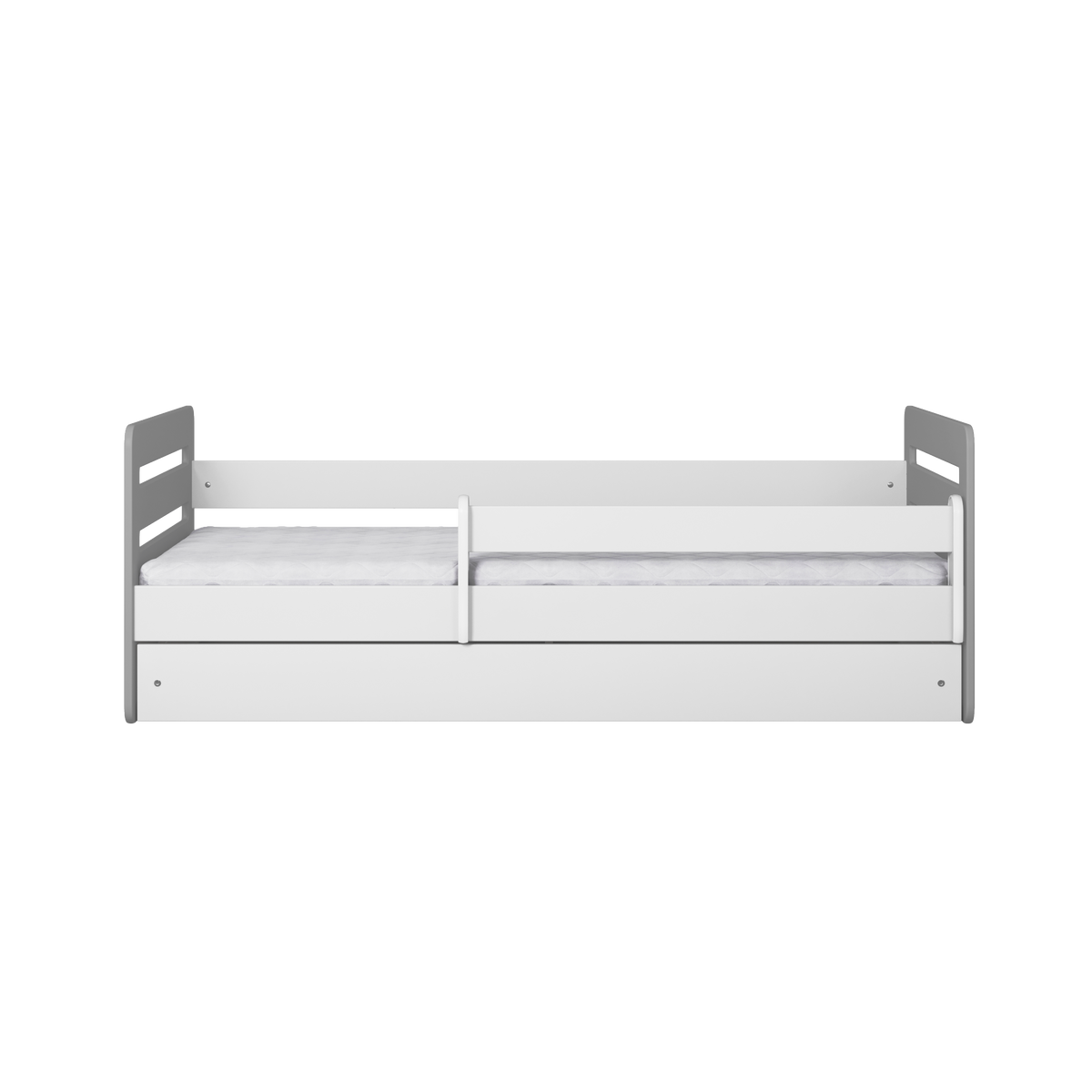 KINDERBETT Tomi MIX mit Schublade ohne Matratze Grau 90/65/144 - Grau, Holzwerkstoff (80/140cm) - RAUMHIRSCH FURNITURE