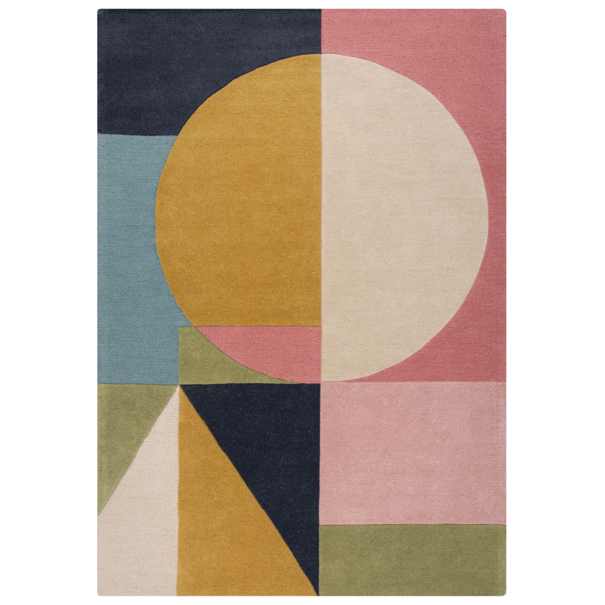 WOLLTEPPICH DEBEN, geometrisch, Strahlend-Bunt, 120 x 170 cm - Multicolor, Textil (170/120cm) - KADIMA DESIGN