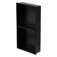 DUSCHNISCHE Schwarz 30/60 cm - Schwarz, Metall (30/60/10cm) - LuxeBath
