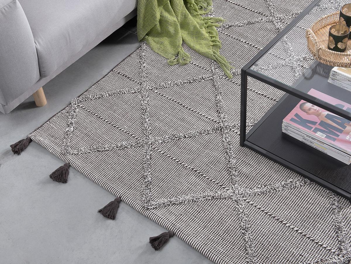 KURZFLOR-TEPPICH Tuzla 200/140 cm - Braun, Textil (140/200cm) - Beliani