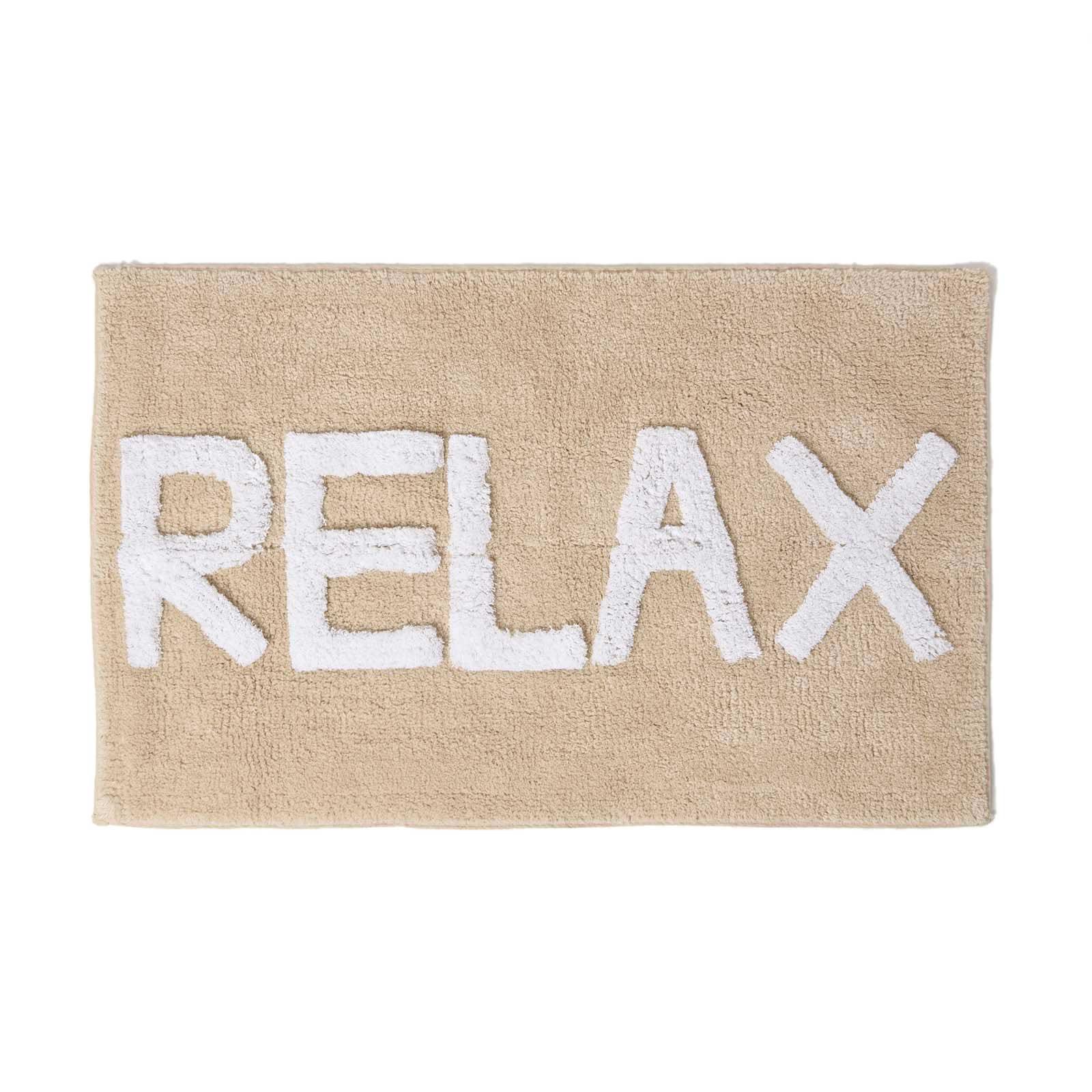 BADEMATTE Relax beige 50/80 cm, 100% Baumwolle - Beige, Textil (50/80cm) - Homescapes