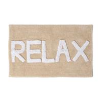 BADEMATTE Relax beige 50/80 cm, 100% Baumwolle - Beige, Textil (50/80cm) - Homescapes