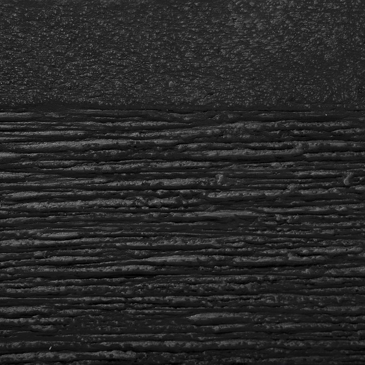 BLUMENTOPF Schwarz Paros - Schwarz, Naturmaterialien (38cm) - Beliani