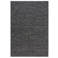 TEPPICH aus Wolle handgewebt MEDWAY in Anthrazit, einfarbig, 160 x 230 cm - Anthrazit, Textil (160/230cm) - KADIMA DESIGN