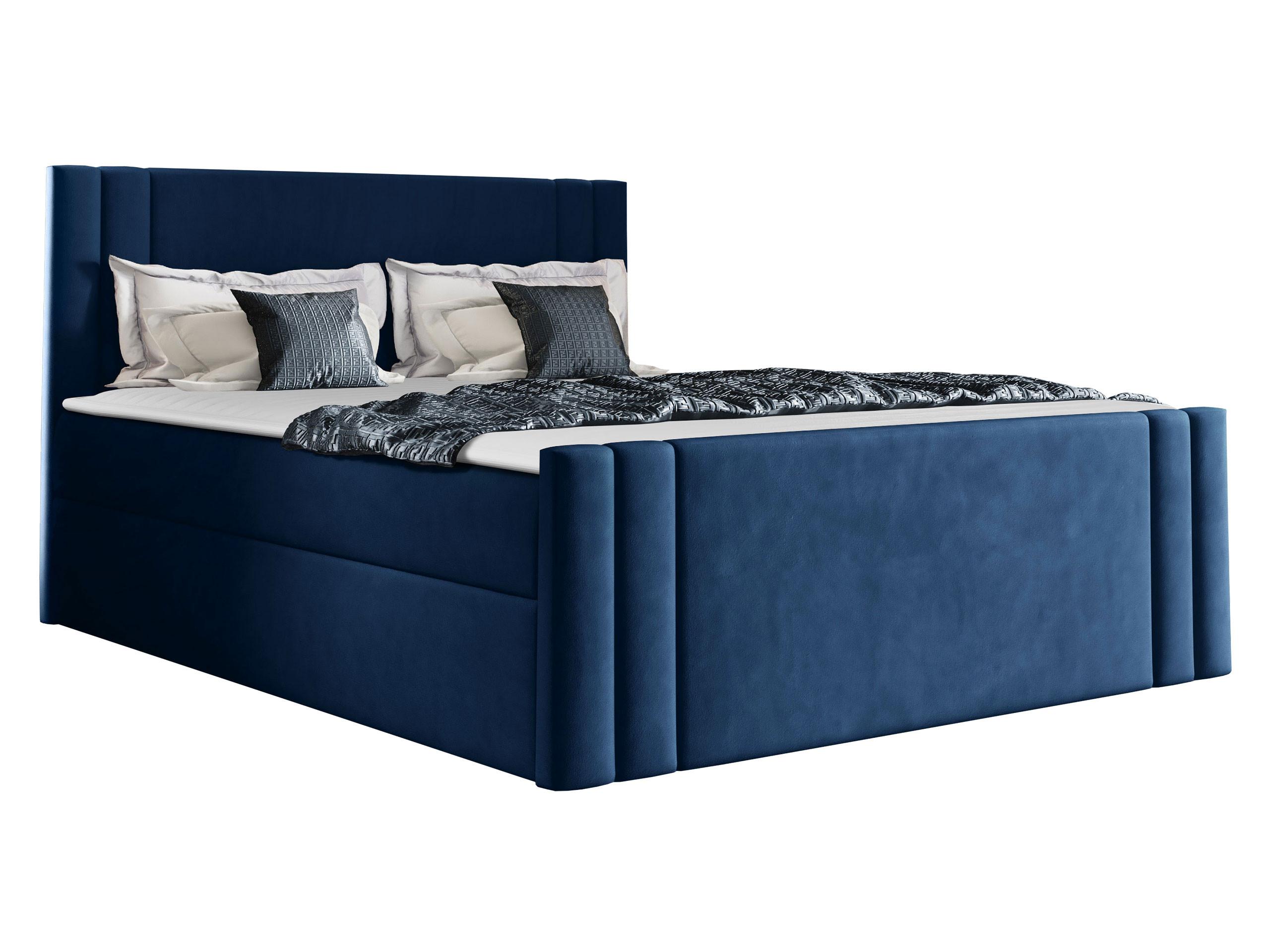 BOXBETT Carmen - H3 - Blau, Holz (180/200cm) - MIRJAN24