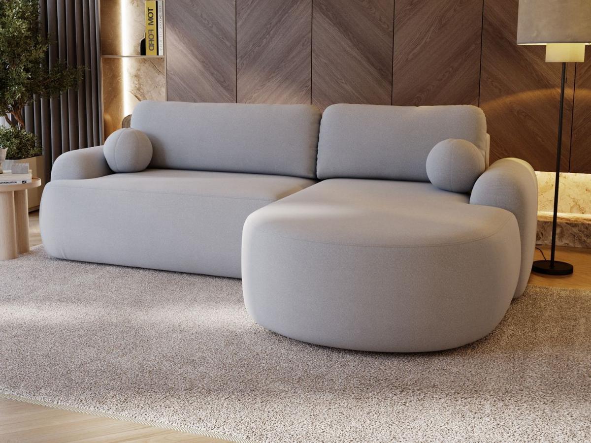 ECKSOFA Aurio Grau Rechts - Grau, Holz/Textil (261/177cm) - Graingold