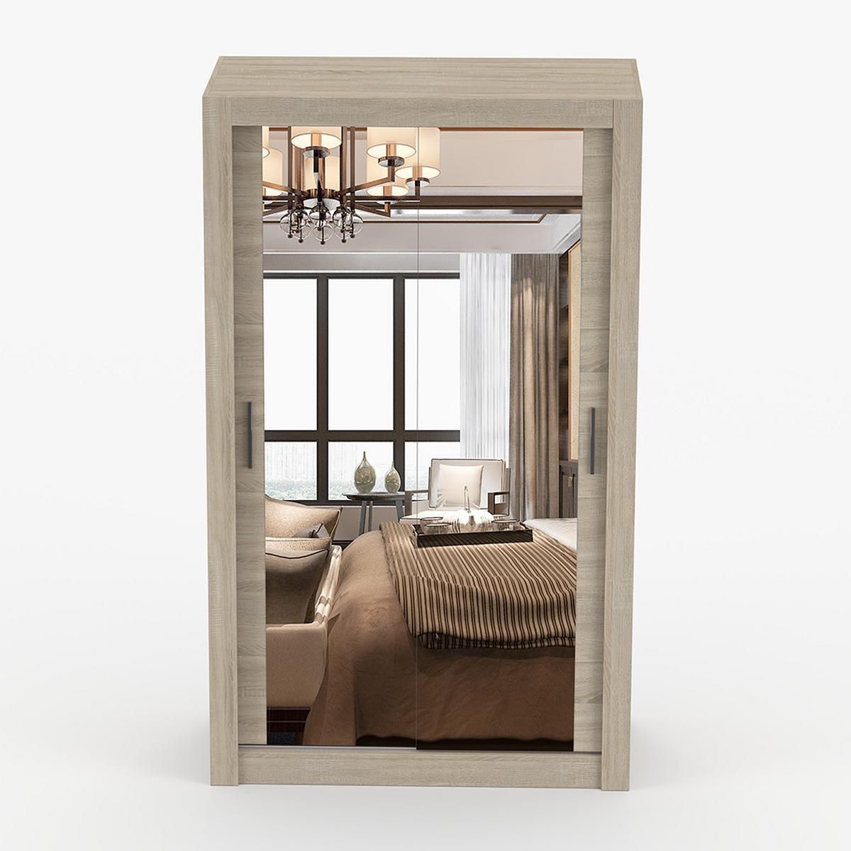 KLEIDERSCHRANK Milan 120 cm, 120/215/64, 2-türig, Sonoma-Eiche - Sonoma Eiche, Holzwerkstoff (120/215/64cm) - imoebel24