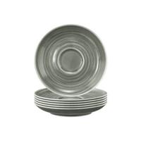 ESPRESSOUNTERTASSEN Terra Perlgrau ø 12 cm 6er Set - Grau, Keramik (12cm) - Seltmann Weiden